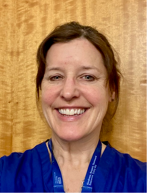 A head and shoulders portrait of a woman, Dr Hil Whited, an interventional radiologist